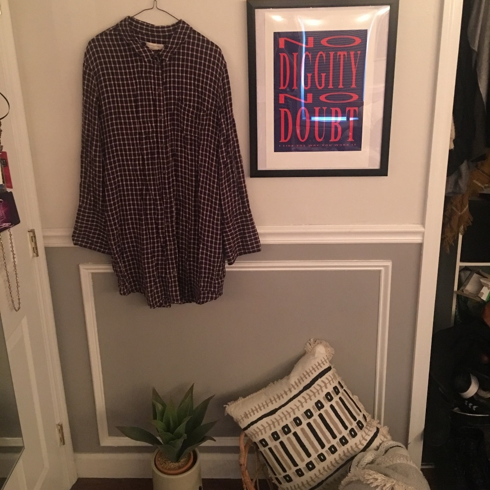 Treasure & Bond checkered flannel tunic